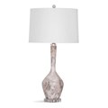 Bassett Miror Co Inc Bassett Mirror L3823TEC 16 x 16 x 30.5 in. Everette Table Lamp; Grey & White L3823TEC